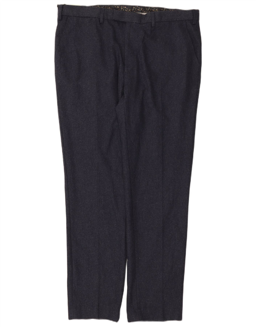 Pantaloni chino subțiri pentru bărbați Marks & Spencer L40 L33 Lână bleumarin