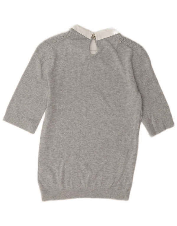 Pulover Tommy Hilfiger pentru femei cu gât polo, UK 10, gri mic