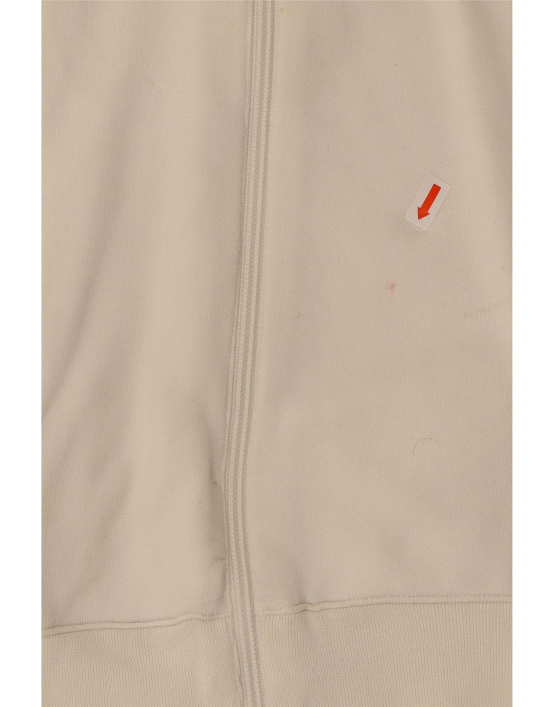 NIKE Womens Tracksuit Top Jacket UK 14/16 Large White Cotton Vintage Nike and Second-Hand Nike from Messina Hembry 