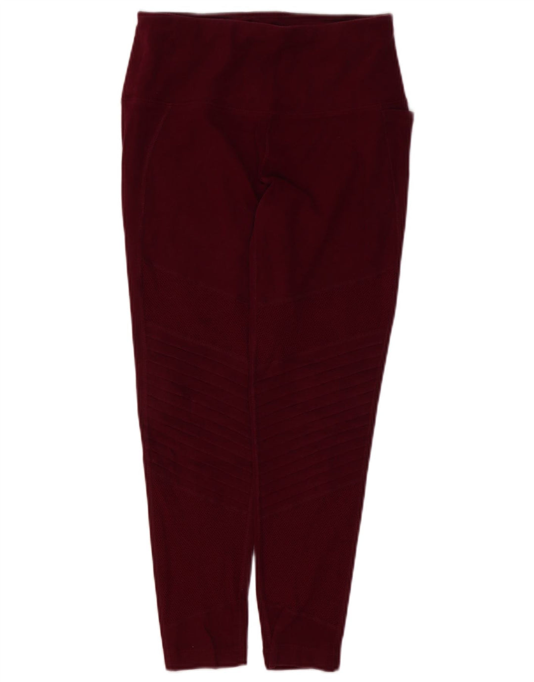Leggings crop pentru femei REEBOK UK 10 mic din bumbac burgundy