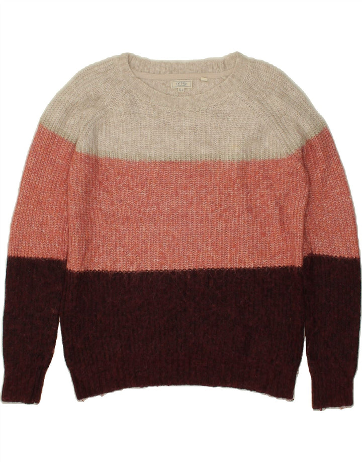 FAT FACE Womens Crew Neck Jumper Sweater UK 8  Small Multicoloured Vintage Fat Face and Second-Hand Fat Face from Messina Hembry 
