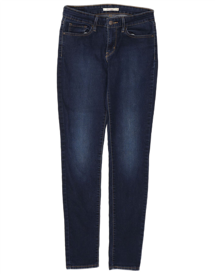 Blugi skinny 711 pentru femei LEVI'S W27 L32 bumbac bleumarin