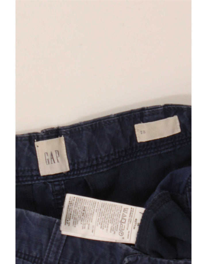 Pantaloni scurti cargo pentru bărbați Gap W28, mediu, albastru, bumbac cu dungi
