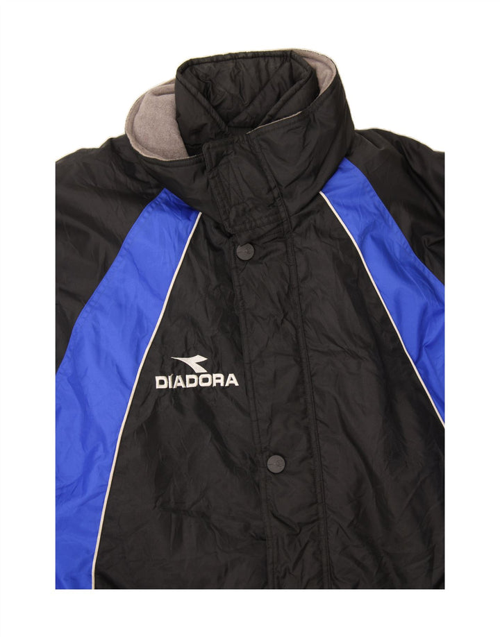 Jachetă de vânt pentru bărbați DIADORA UK 46 3XL Poliamidă color bloc neagră