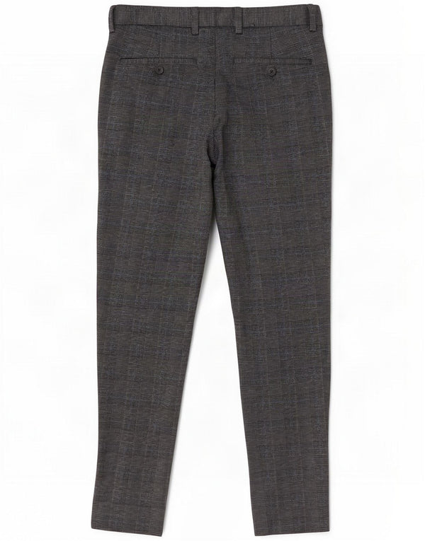 Jack & Jones Marco Slim Chino Pantaloni W28 L27 Gri Houndstooth