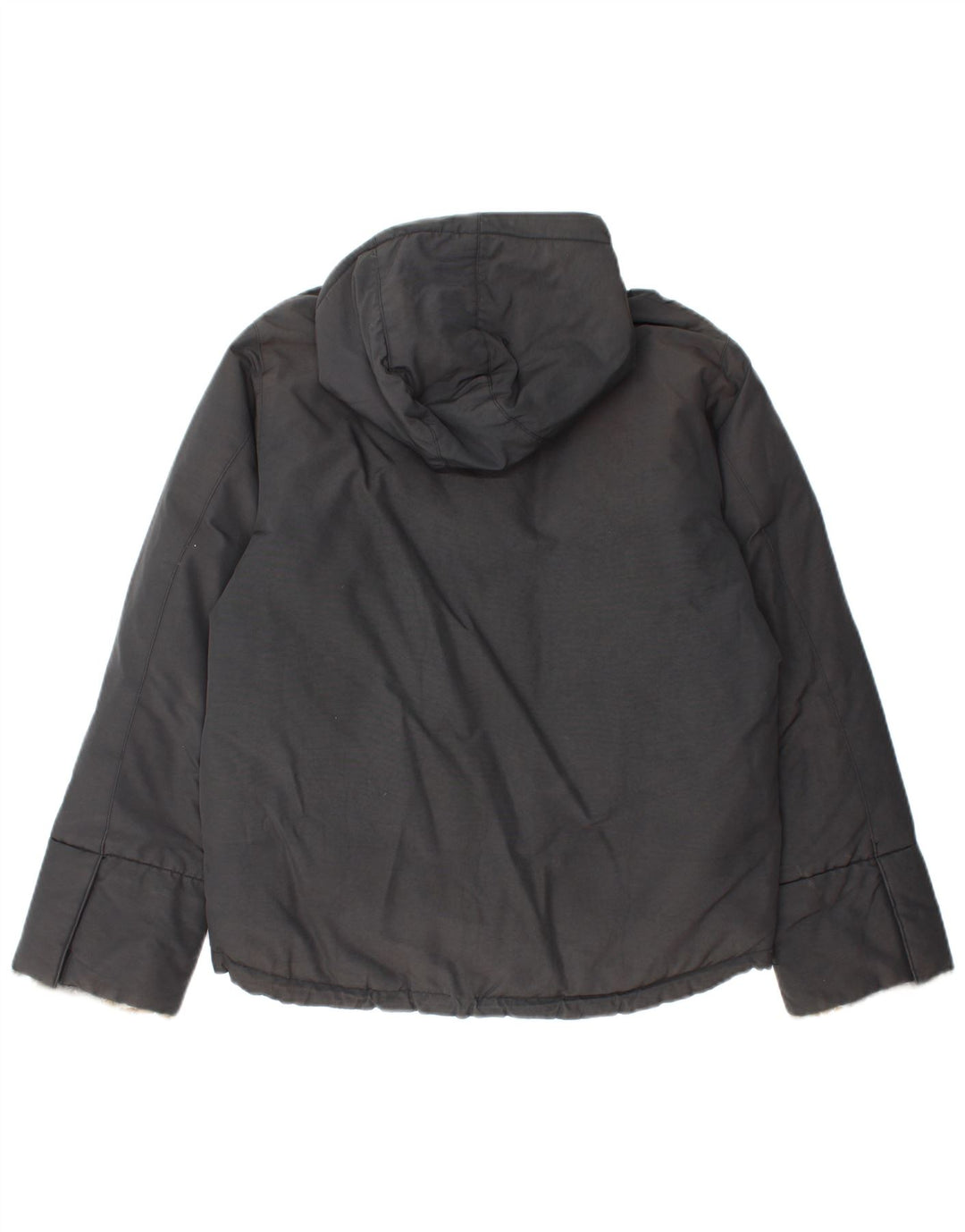 WOOLRICH Womens Hooded Padded Jacket UK 14 Medium Black Nylon