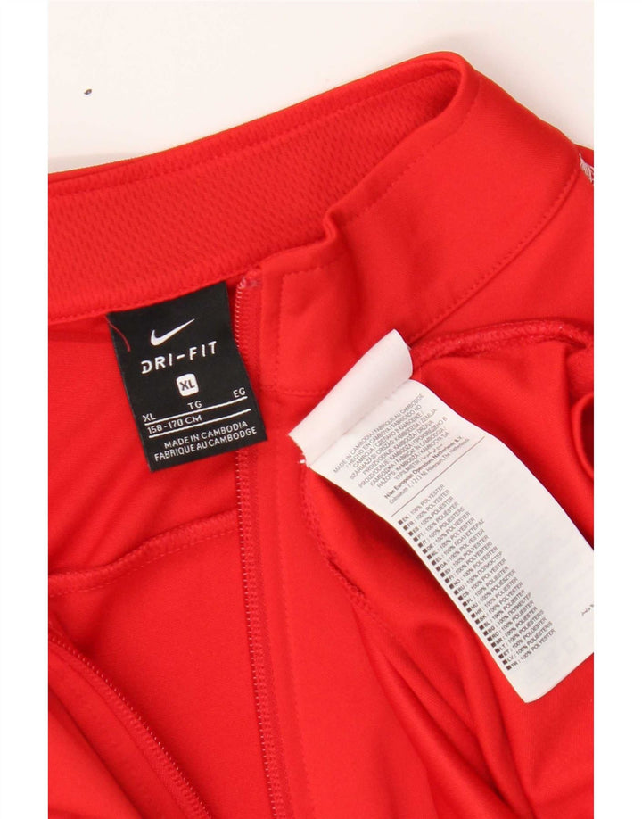 Jachetă de trening Nike Dri Fit pentru băieți 13-14 ani XL poliester roșu