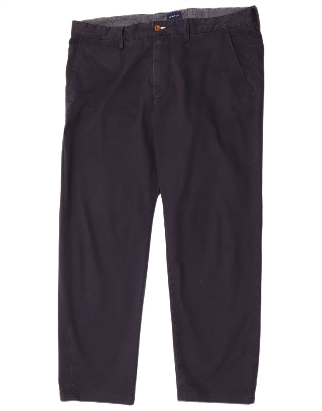 Pantaloni chino obișnuiți pentru bărbați Gant L38 L30 bumbac bleumarin
