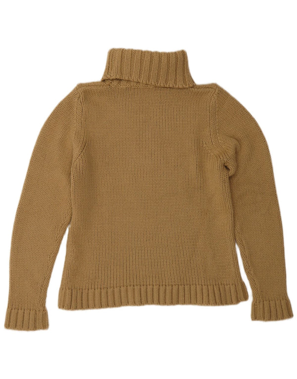 Pulover pentru femei cu gât rulat Zara UK 14 mare maro acrilic