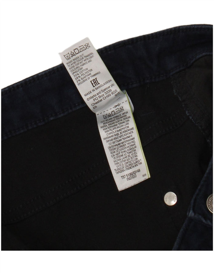 Blugi tăiați pentru femei Marks & Spencer UK 12 Medium W32 L21 Bleumarin Bumbac
