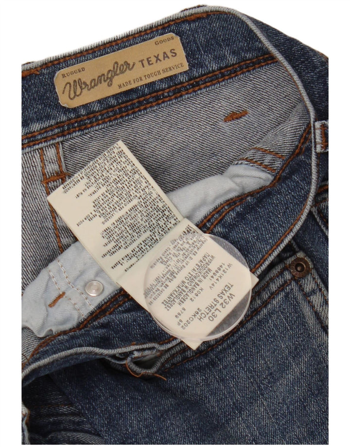 Blugi drepte pentru bărbați Wrangler Texas W32 L30 bumbac albastru