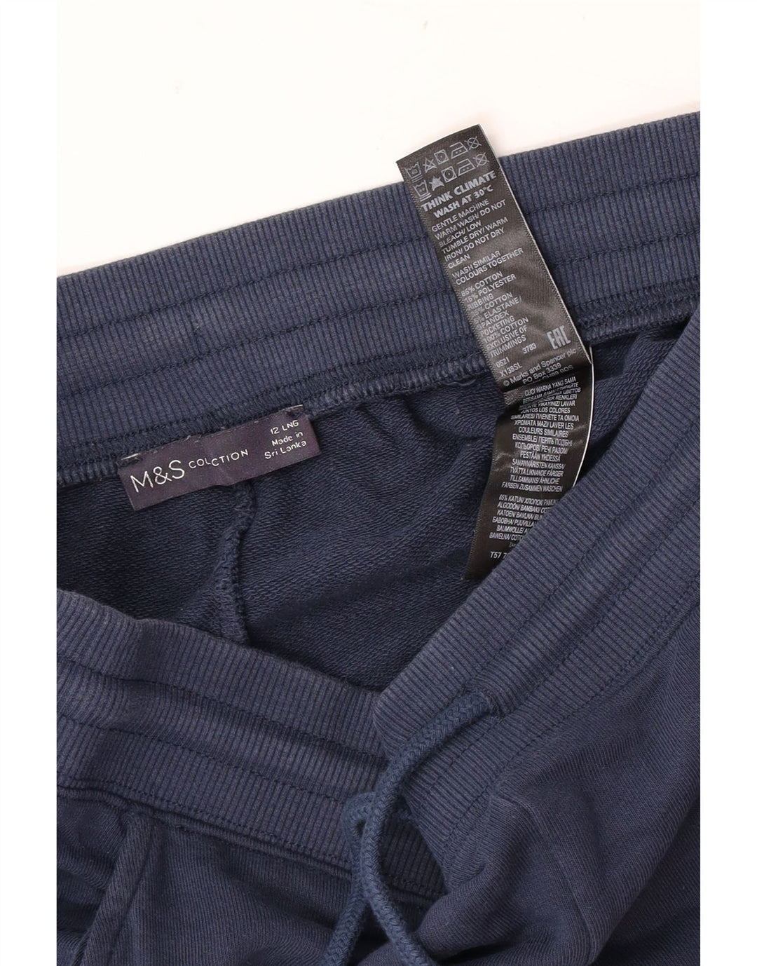 Pantaloni de trening pentru femei Marks & Spencer Pantaloni de jogging UK 12 Medium Bleumarin