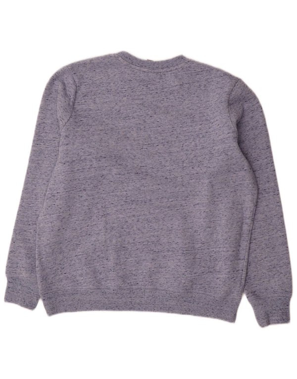Pulover supradimensionat Superdry pentru femei UK 12 Medium Blue Flecked