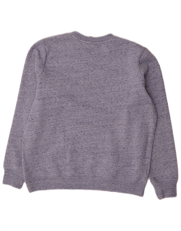 Pulover supradimensionat Superdry pentru femei UK 12 Medium Blue Flecked