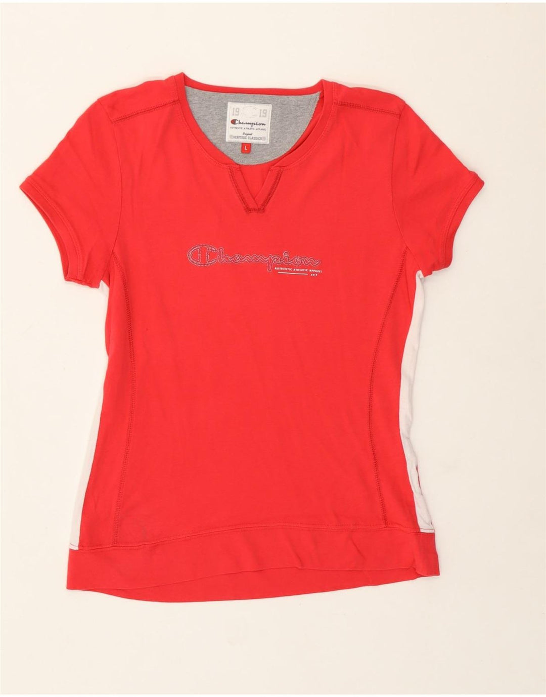 Tricou Champion Womens Heritage Classics Top UK 14 Large Red