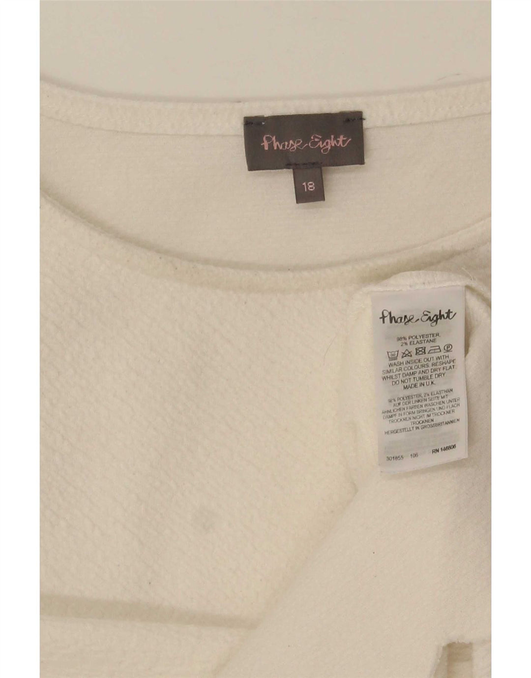 Bluză pentru femei Phase Eight UK 18 XL Poliester alb