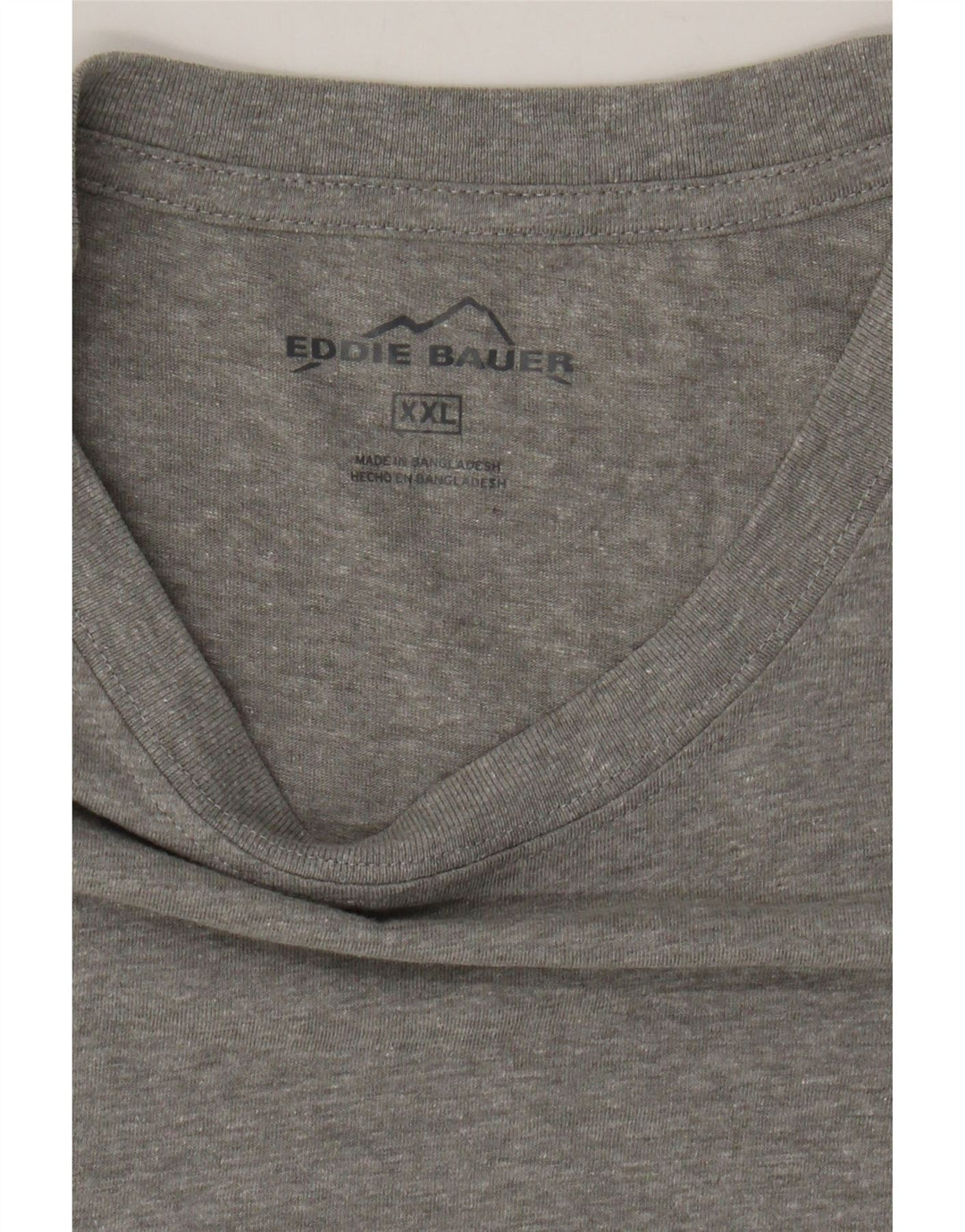 EDDIE BAUER Mens T-Shirt Top 2XL Grey Cotton Vintage Eddie Bauer and Second-Hand Eddie Bauer from Messina Hembry 