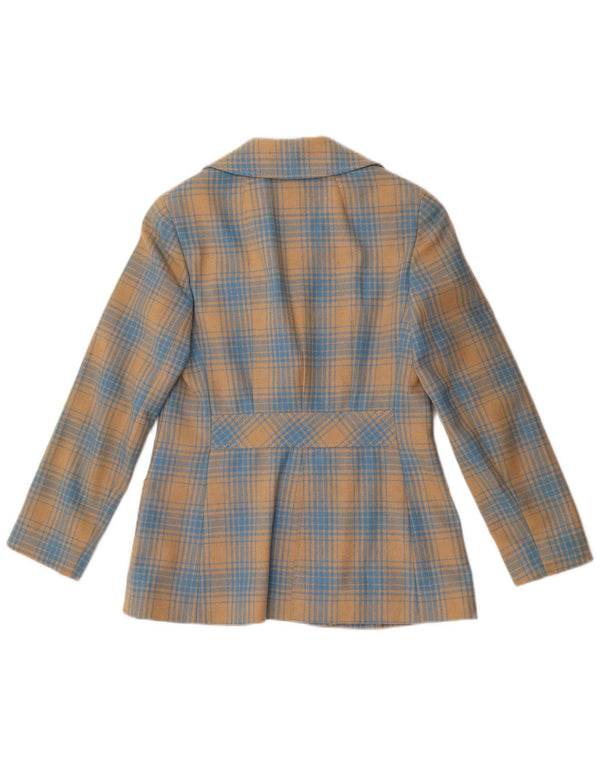 Jachetă pentru femei Stylbert Blazer cu 3 nasturi UK 10 Small Blue Check