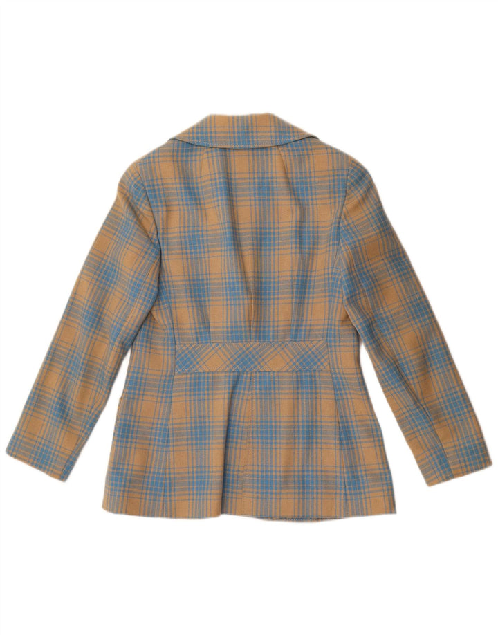 Jachetă pentru femei Stylbert Blazer cu 3 nasturi UK 10 Small Blue Check