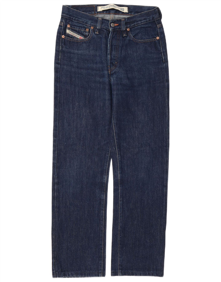 Blugi drepti pentru bărbați Diesel W28 L28 Bumbac bleumarin