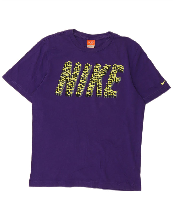 Tricou cu grafică obișnuită Nike pentru bărbați Top mic din bumbac violet