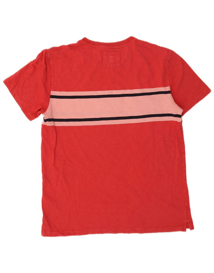 Tricou pentru bărbați Fat Face Top mare, roșu, color block din bumbac