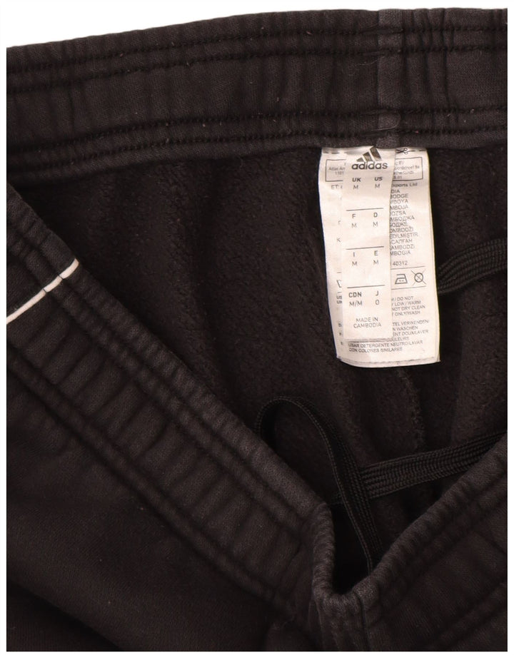 Pantaloni de trening Adidas pentru bărbați Joggeri, bumbac mediu negru