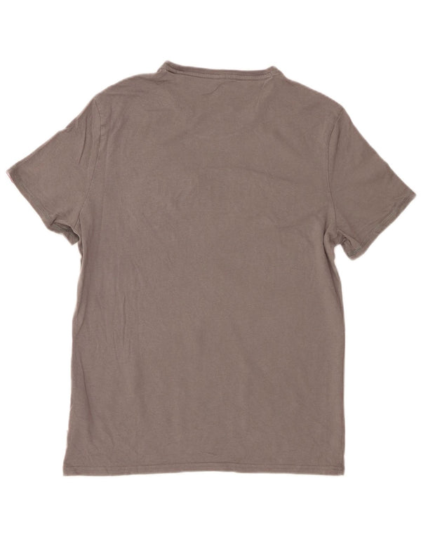 Tricou grafic pentru bărbați Guess Slim Fit Top din bumbac gri mediu