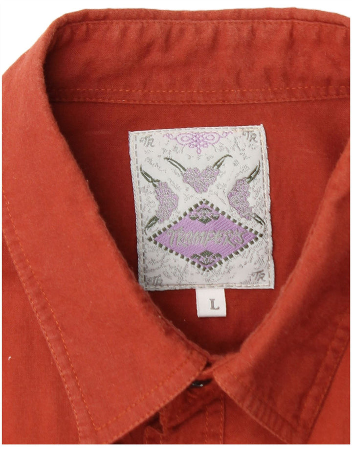 Cămașă Bărbați VINTAGE Mare Roșu