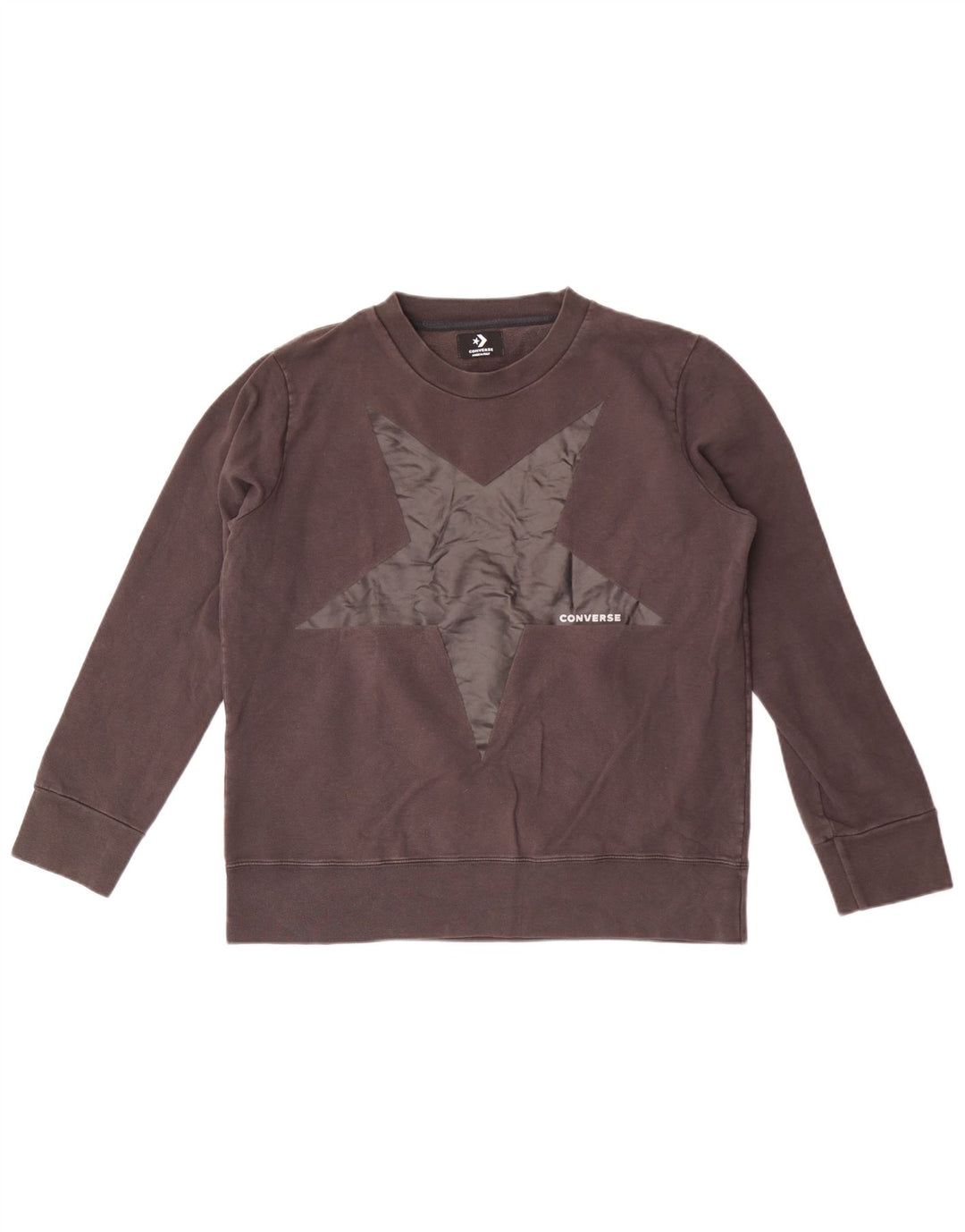 Pulover pentru damă Converse Graphic Pulover UK 16 Mare Bumbac gri