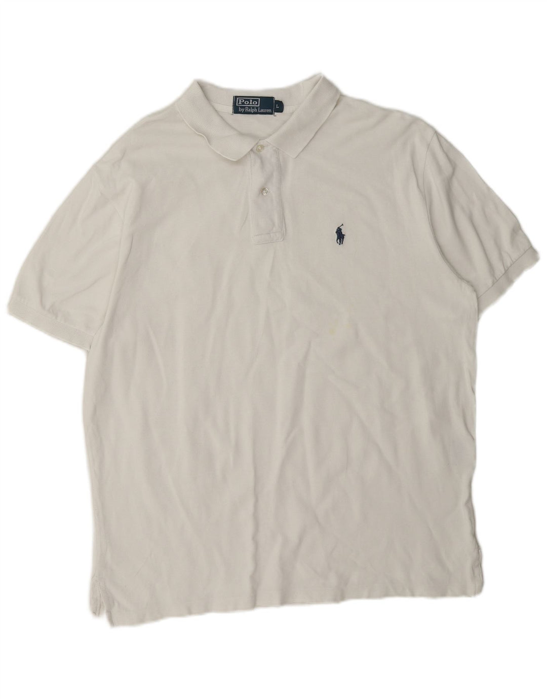 Cămașă Polo Ralph Lauren pentru bărbați, mare, alb, din bumbac