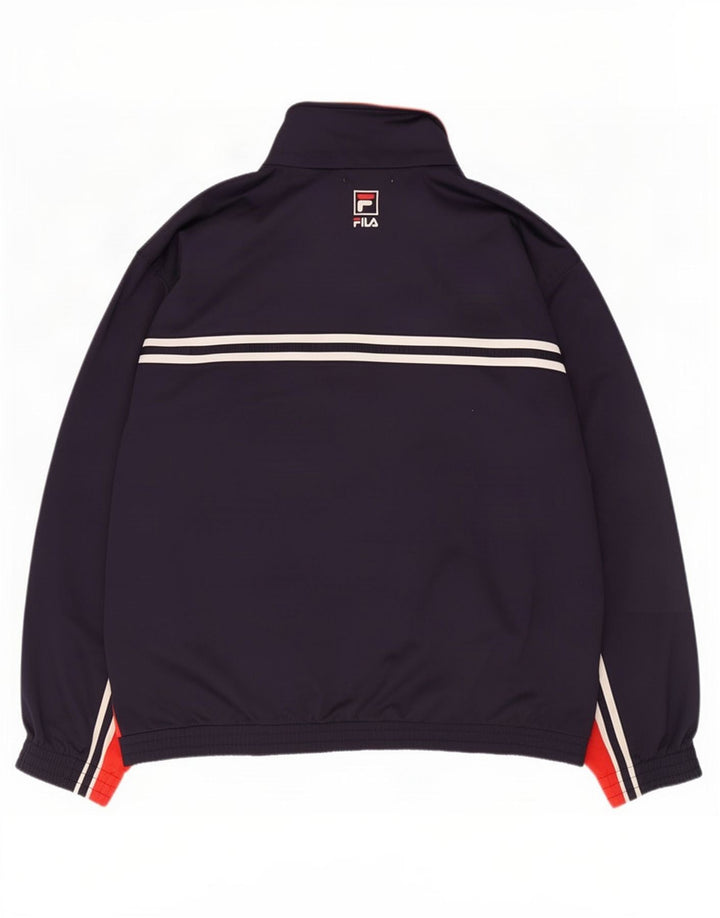 Jachetă de trening Fila pentru bărbați, XL, albastru bleumarin, poliester color bloc