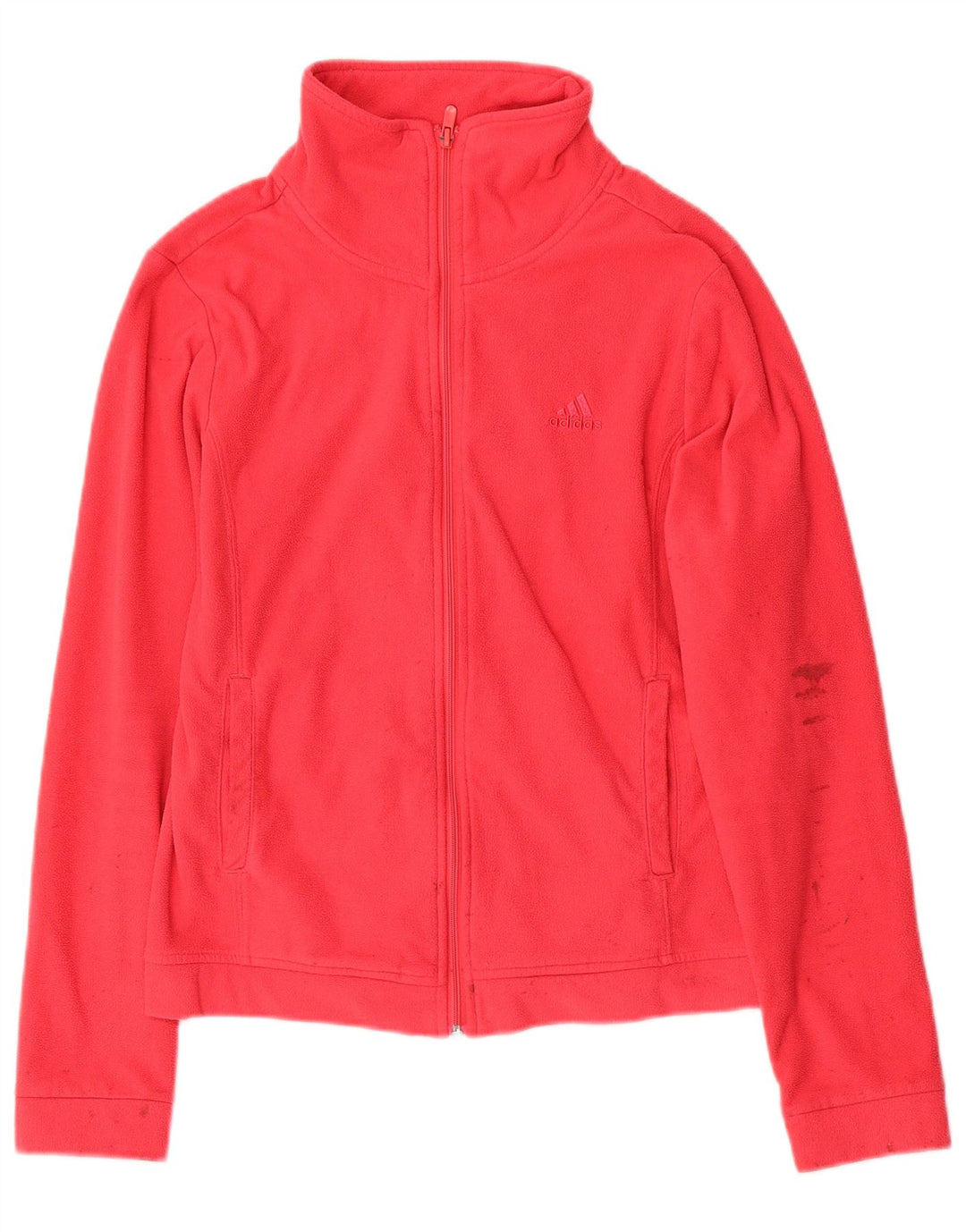 Jachetă ADIDAS Clima 365 Fleece UK 12, poliester roz mediu
