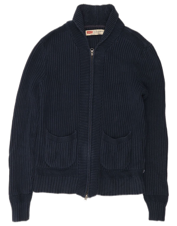 Pulover cardigan pentru bărbați Levi's Slim Fit Bumbac bleumarin mic