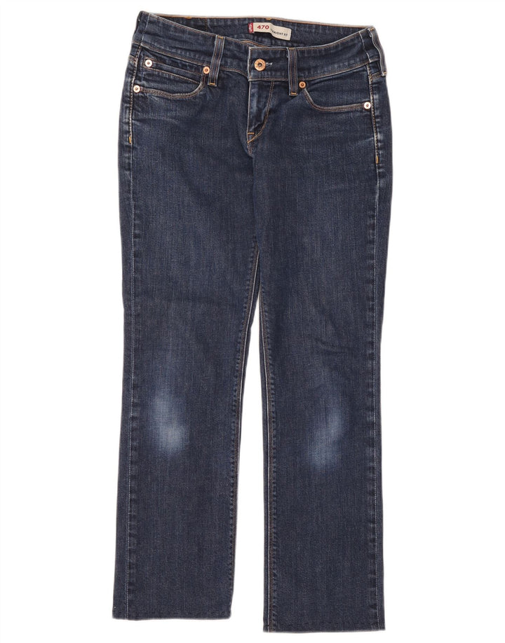 Blugi drepti Levi's 470 pentru femei W26 L26 albastru