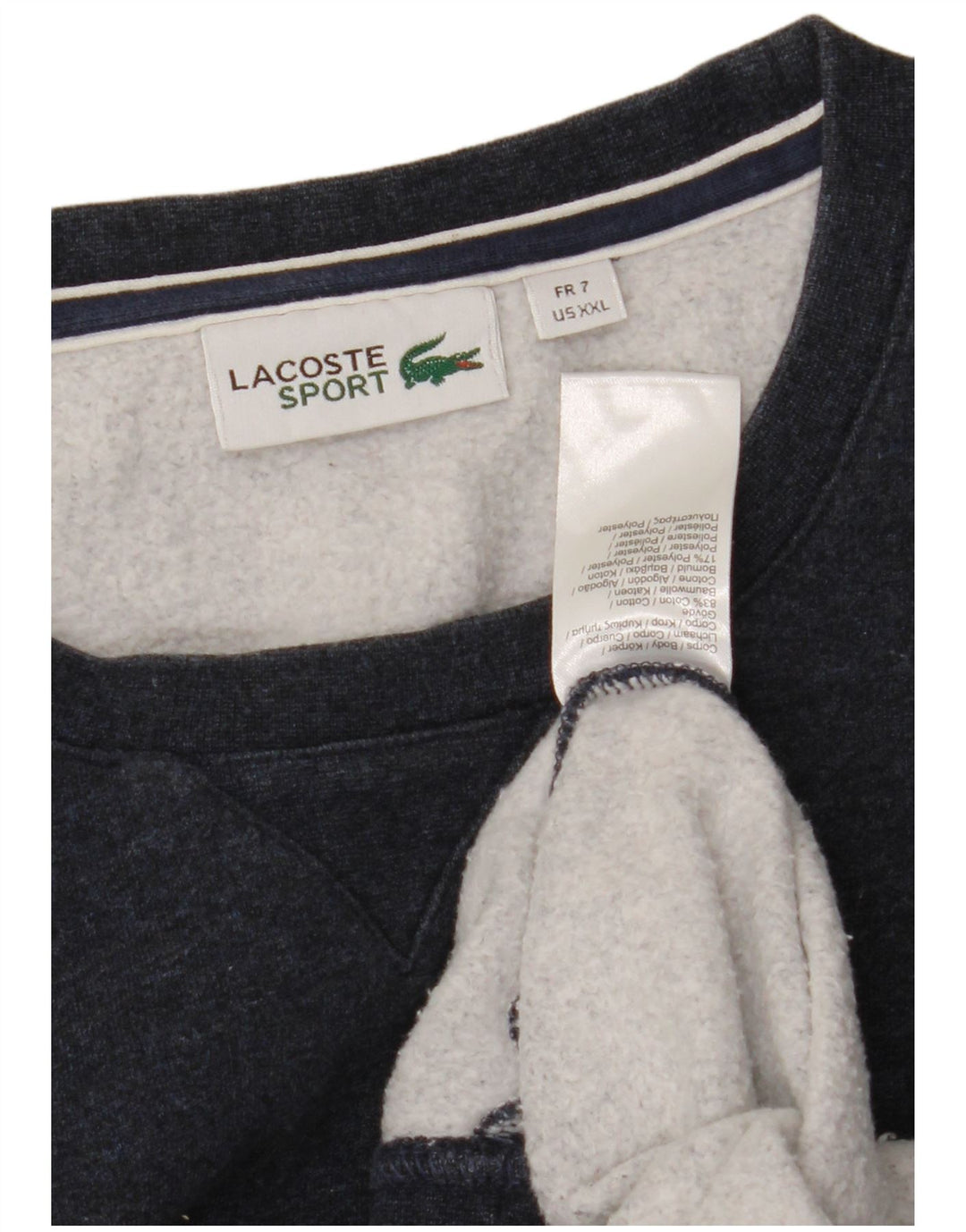 Pulover pentru bărbați Lacoste Mărimea 7 2XL Bumbac bleumarin