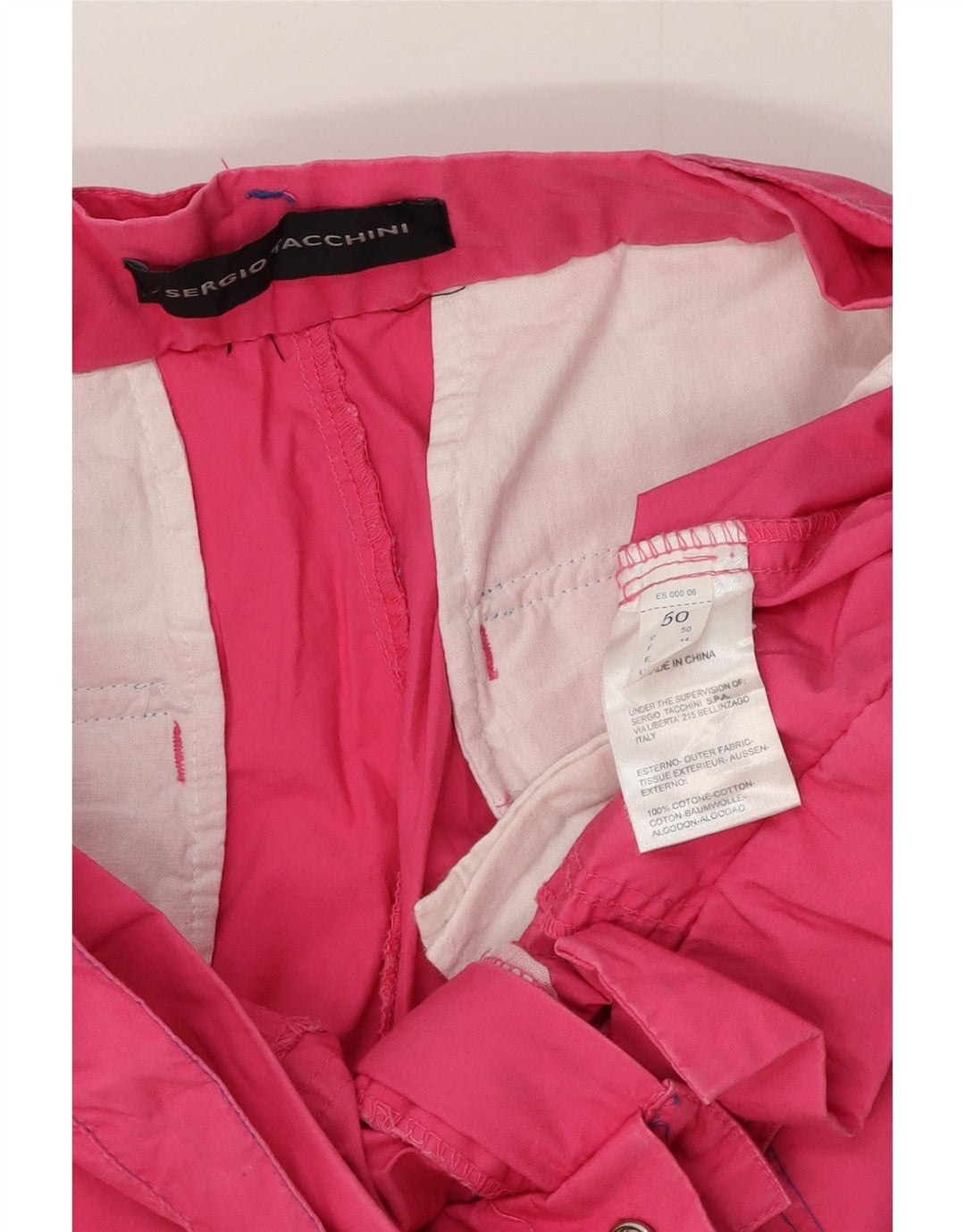 SERGIO TACCHINI Pantaloni scurți cargo pentru bărbați IT 50 Large W34 Pink Bumbac
