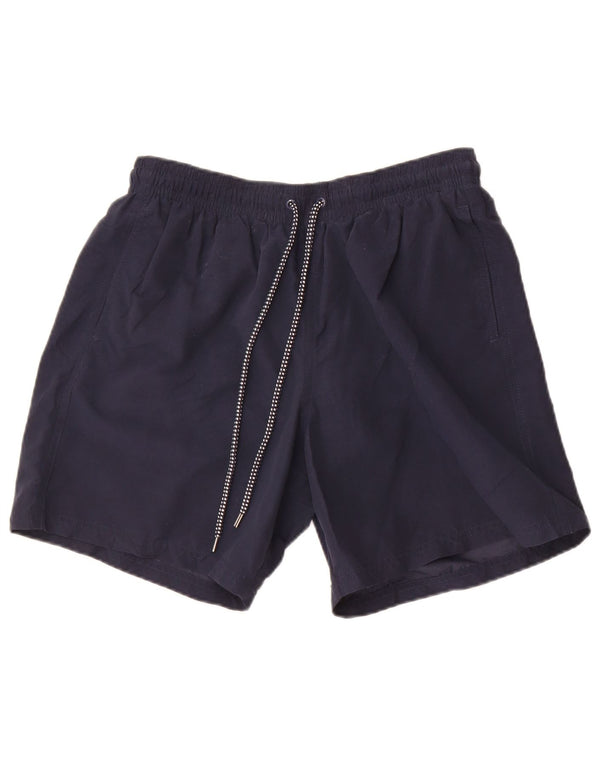 Marks & Spencer Mens Swimming Shorts Large  Navy Blue Polyester