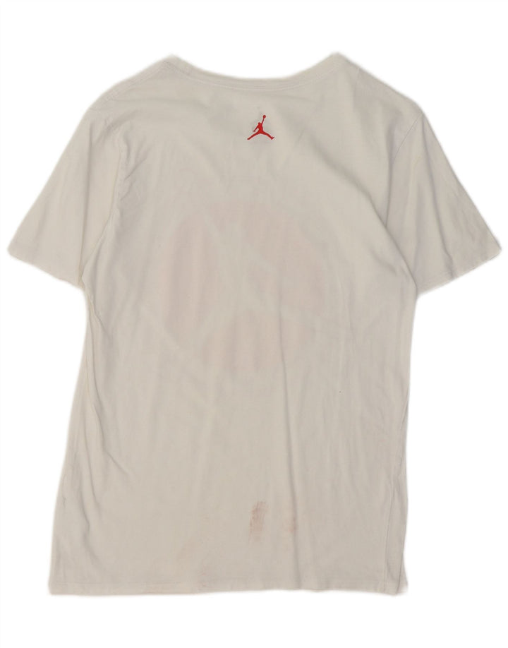 Tricou grafic Jordan pentru bărbați Top mic Bumbac alb