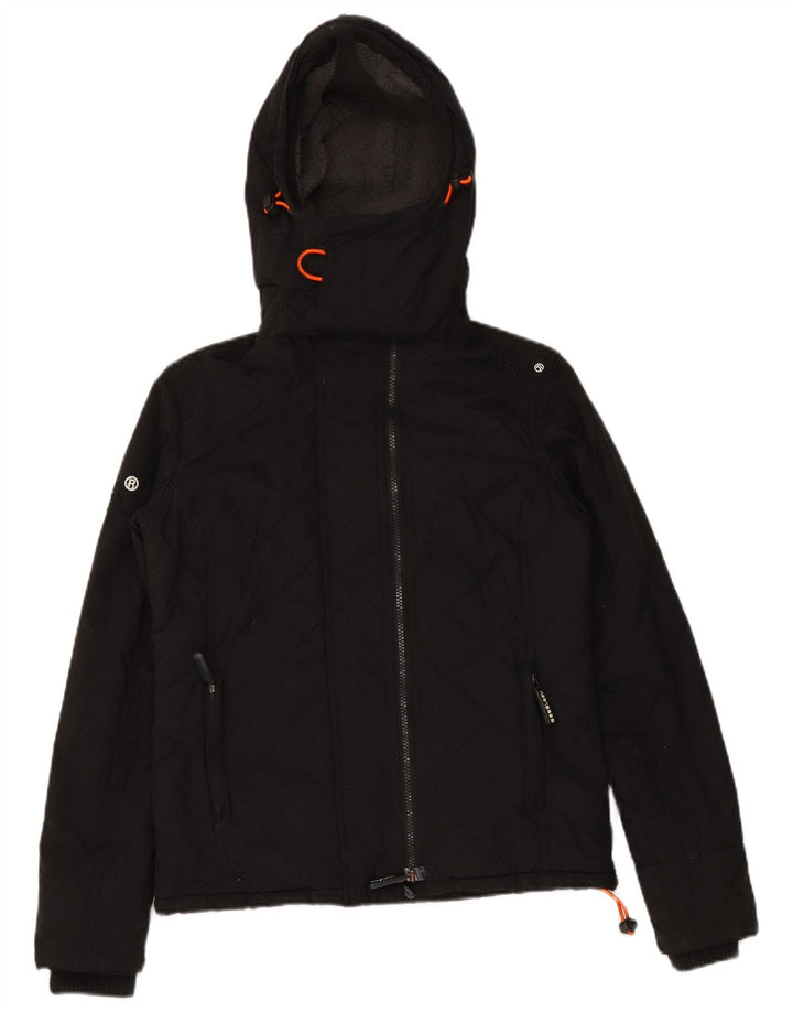 Jachetă Windbreaker cu glugă pentru femei SUPERDRY UK 10 Small Black