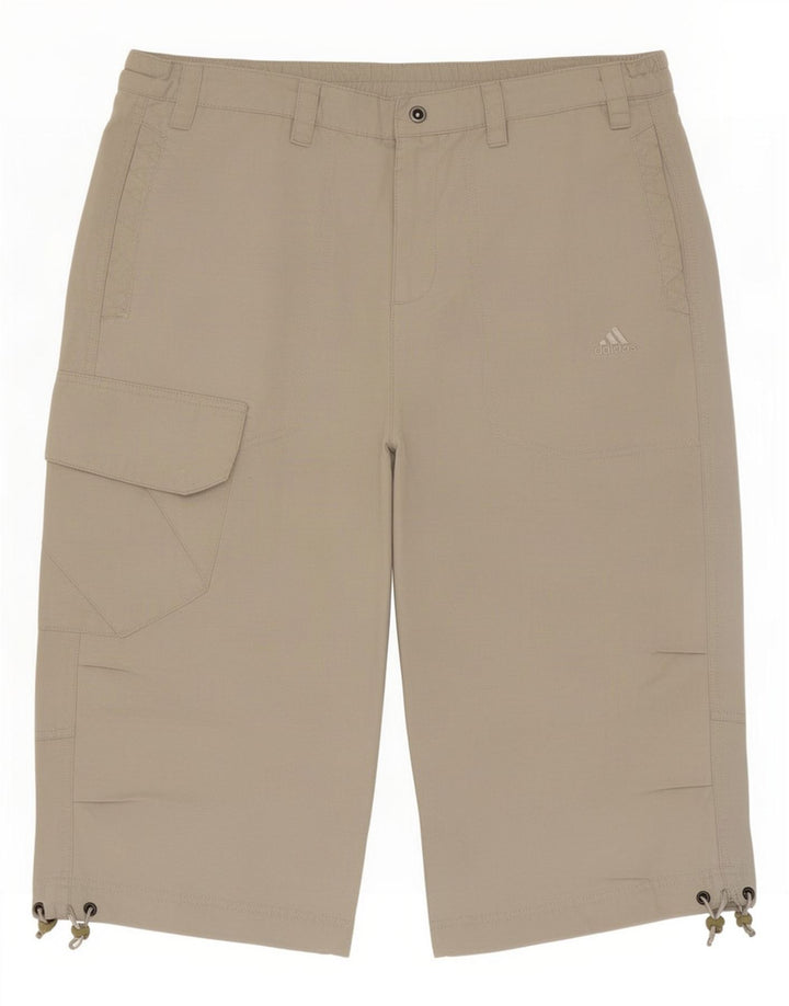 Pantaloni scurți Adidas pentru bărbați Cargo Bermuda Medium W32 Bej Bumbac