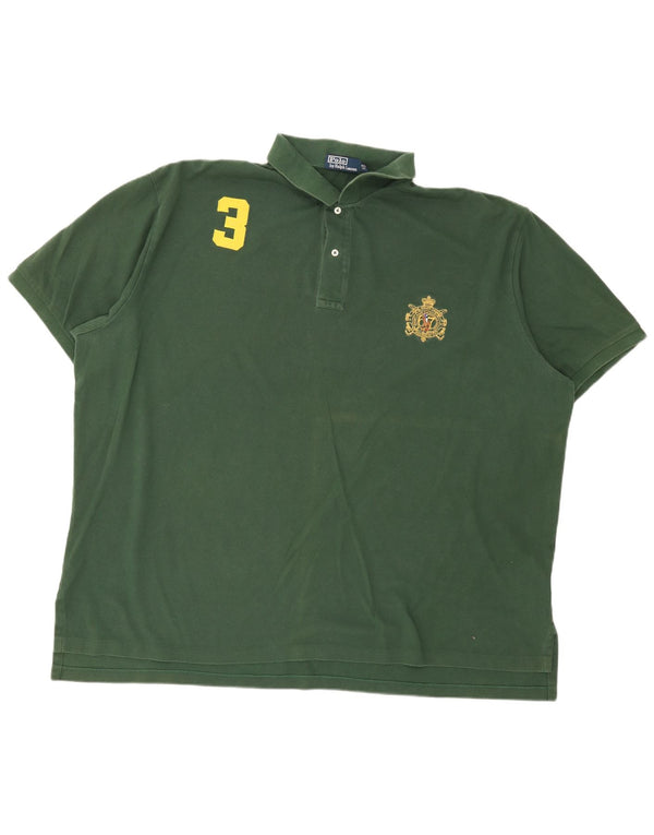 Polo Ralph Lauren Mens Big Graphic Shirt 4XL Green Cotton
