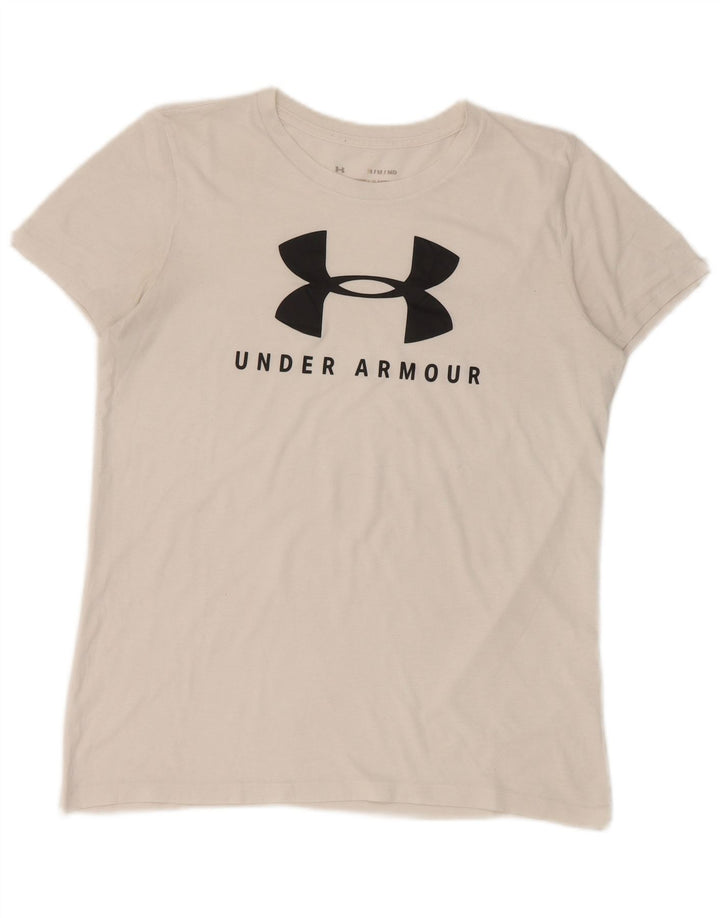 Tricou grafic pentru bărbați Under Armour Top Medium White