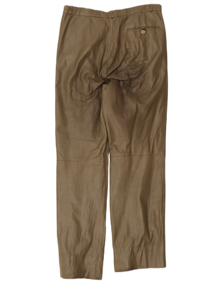 Pantaloni drepti din piele pentru femei Sperry W32 L29 kaki