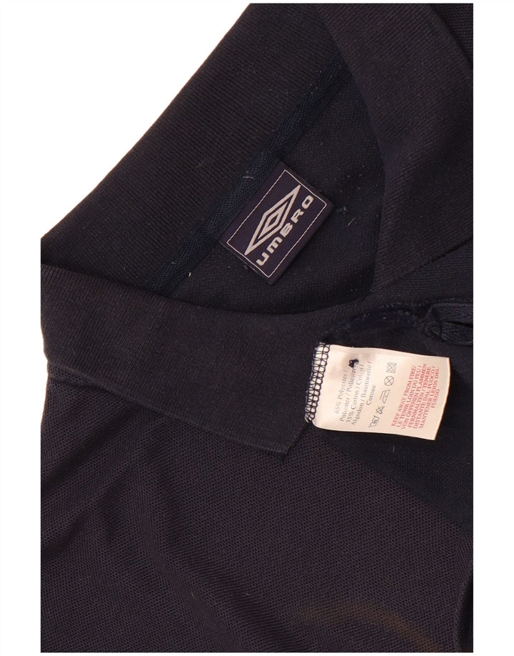 Cămașă polo pentru bărbați Umbro XL, poliester bleumarin