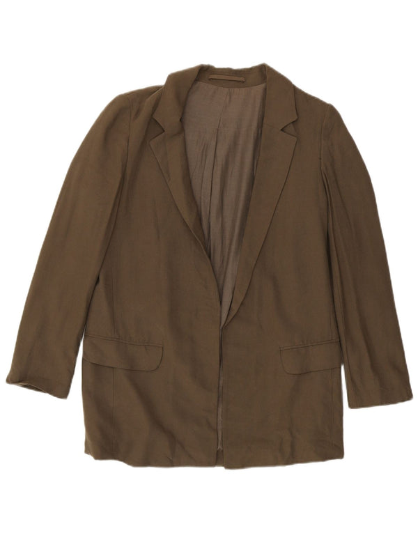 Jachetă Blazer deschisă pentru femei All Saints UK 8 Small Khaki Viscose