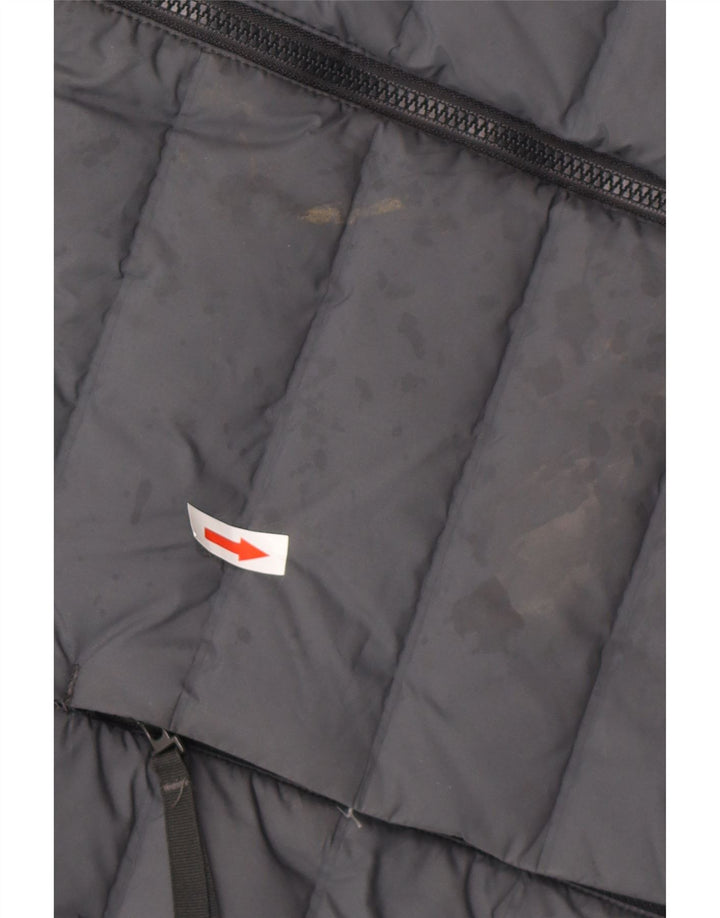 Jachetă căptușită cu glugă pentru bărbați ADIDAS UK 38 Medium Gri Poliester