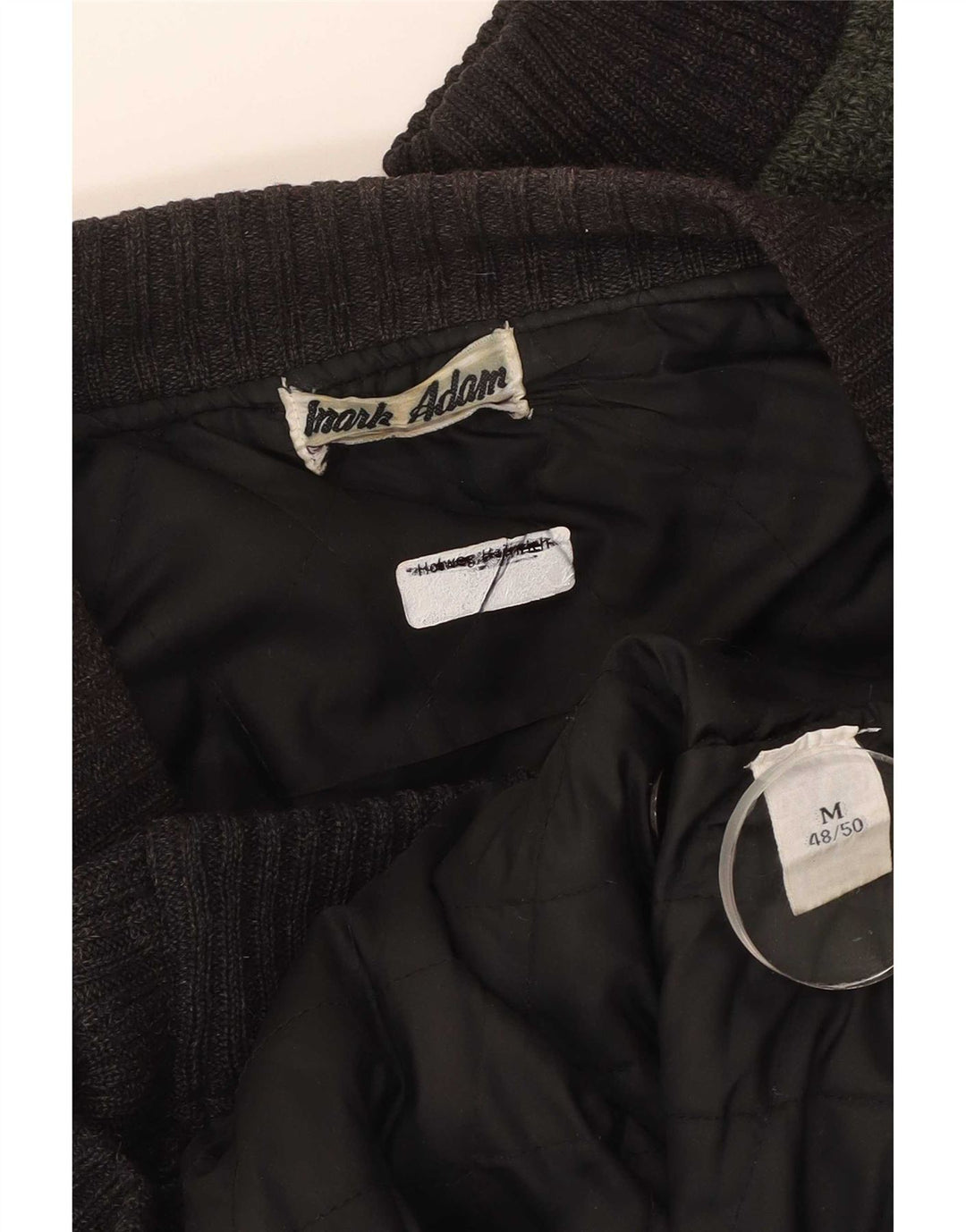 Mark Adam Pulover Cardigan Bărbați IT 48/50 Verde Mediu Geometric Poliacrilic
