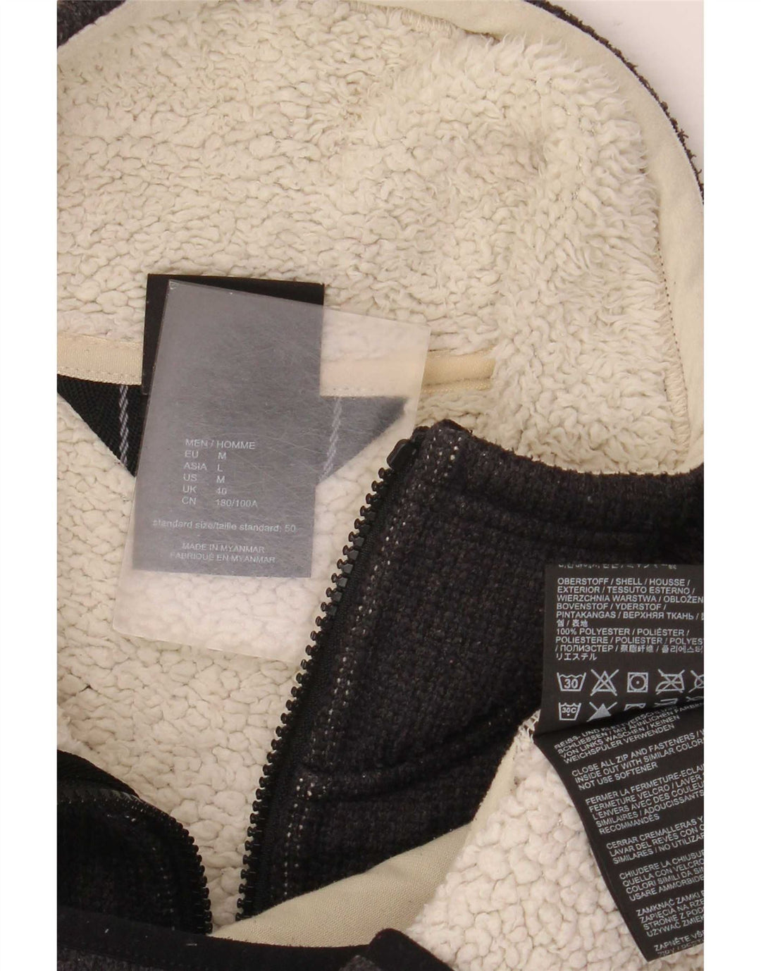 Jack Wolfskin Bomber Jacket pentru bărbați UK 40 Poliester mediu negru