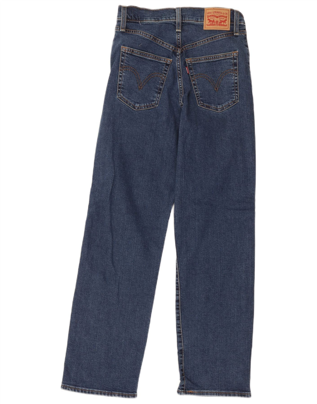 Blugi drepti pentru femei Levi's Ribcage W27 L29 Bumbac albastru